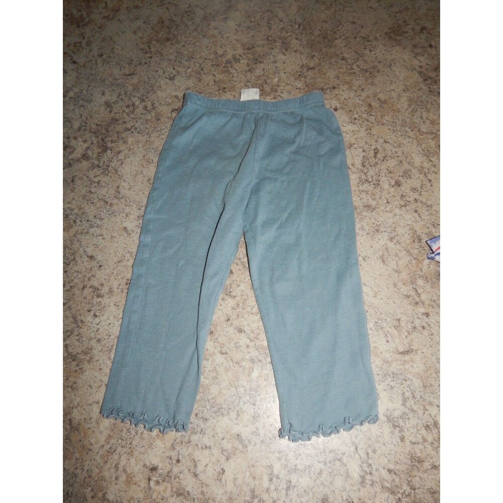 CARTER'S CHILD OF MINE infants 24 month dusty teal green blue lettuce edge pants